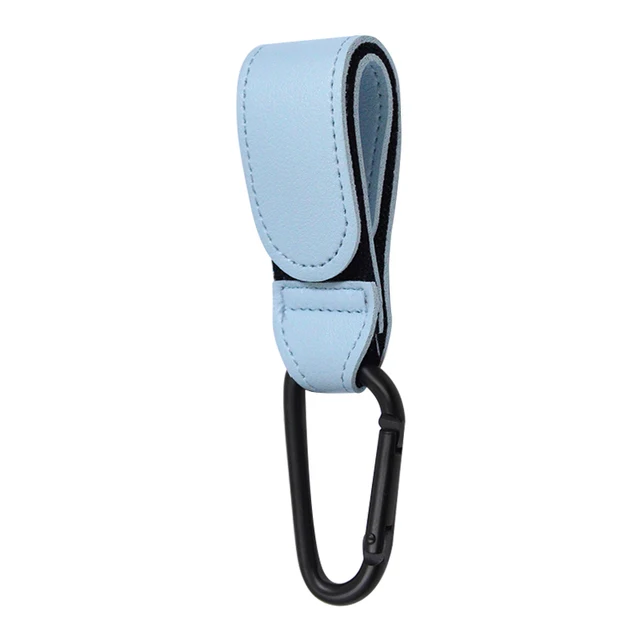 1/2 stücke Hochwertige Häkeln Kinderwagen Zubehör PU Leder Baby Tasche Kinderwagen Haken Kinderwagen Warenkorb Organizer 360 Grad Drehbare haken: Grün