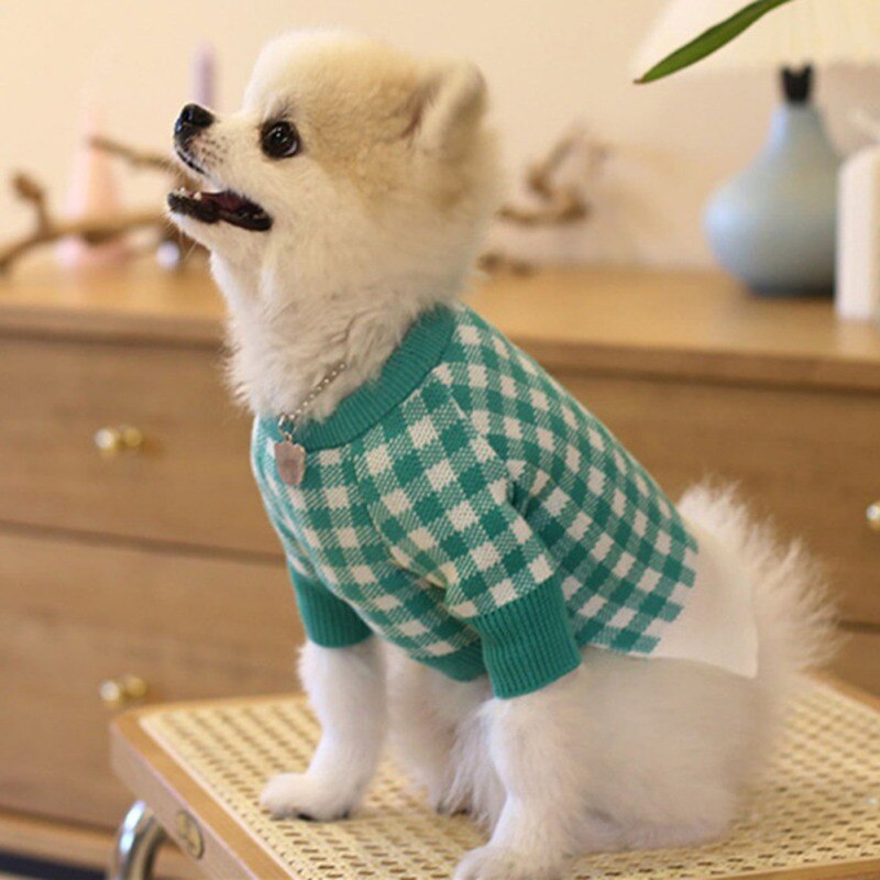 Plaids Warm Hond Kleding Puppy Jasje Kat Kleding Hond Trui Winter Hond Jas Kleding Voor Kleine Honden Chihuahua S-2XL