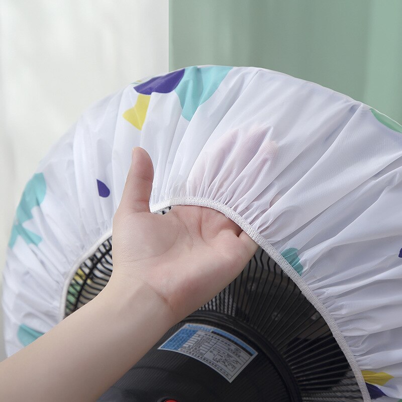 1 Pc Nützlich Ventilator Staub Abdeckung Haushalt Runde Boden Fan Sicherheit Schutz Staub Abdeckung Wasserdicht PEVA Staub-beweis Tuch