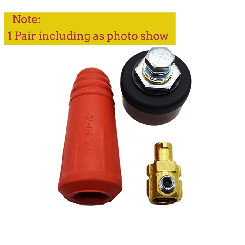 1Pair Rapid Fitting Europe Welding Machine Cable Connector DKJ 10-25 35-50 50-70 Quick Connector Welding Machine Plug Socket