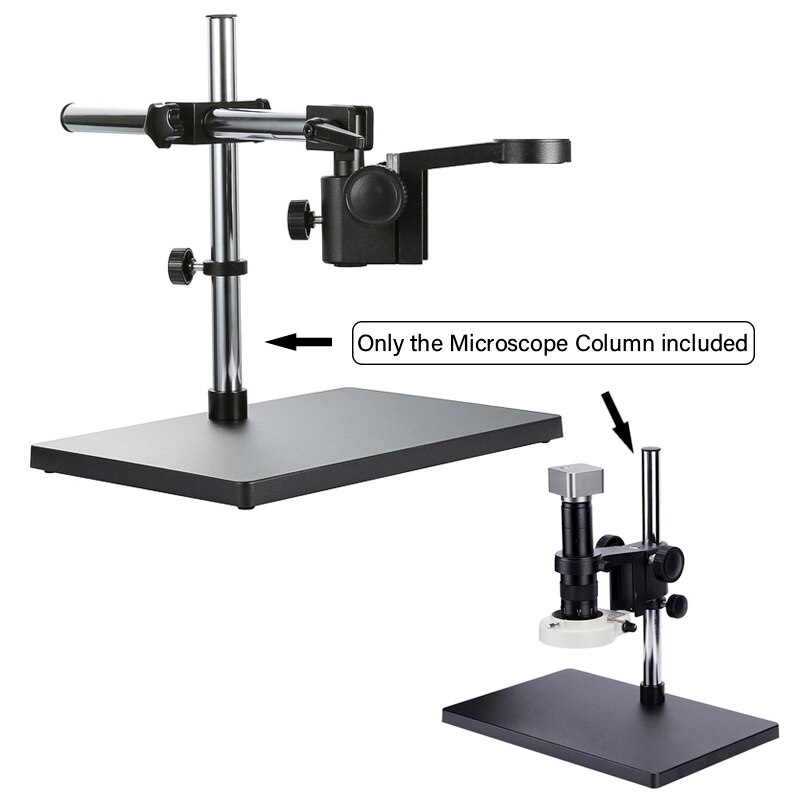 Diameter 25mm Microscope Upright Post Pole Pillar Height 330mm All-metal Microscope Column for Industrial Microscope
