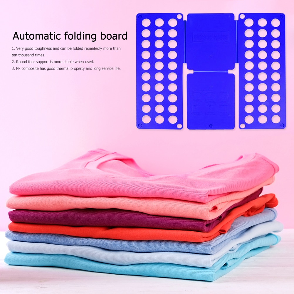 Plastic Garment Folding Board Adjustable Shirts Laundry Clothes Holder for Home Clothes Holder Wardrobe Storage Organizing