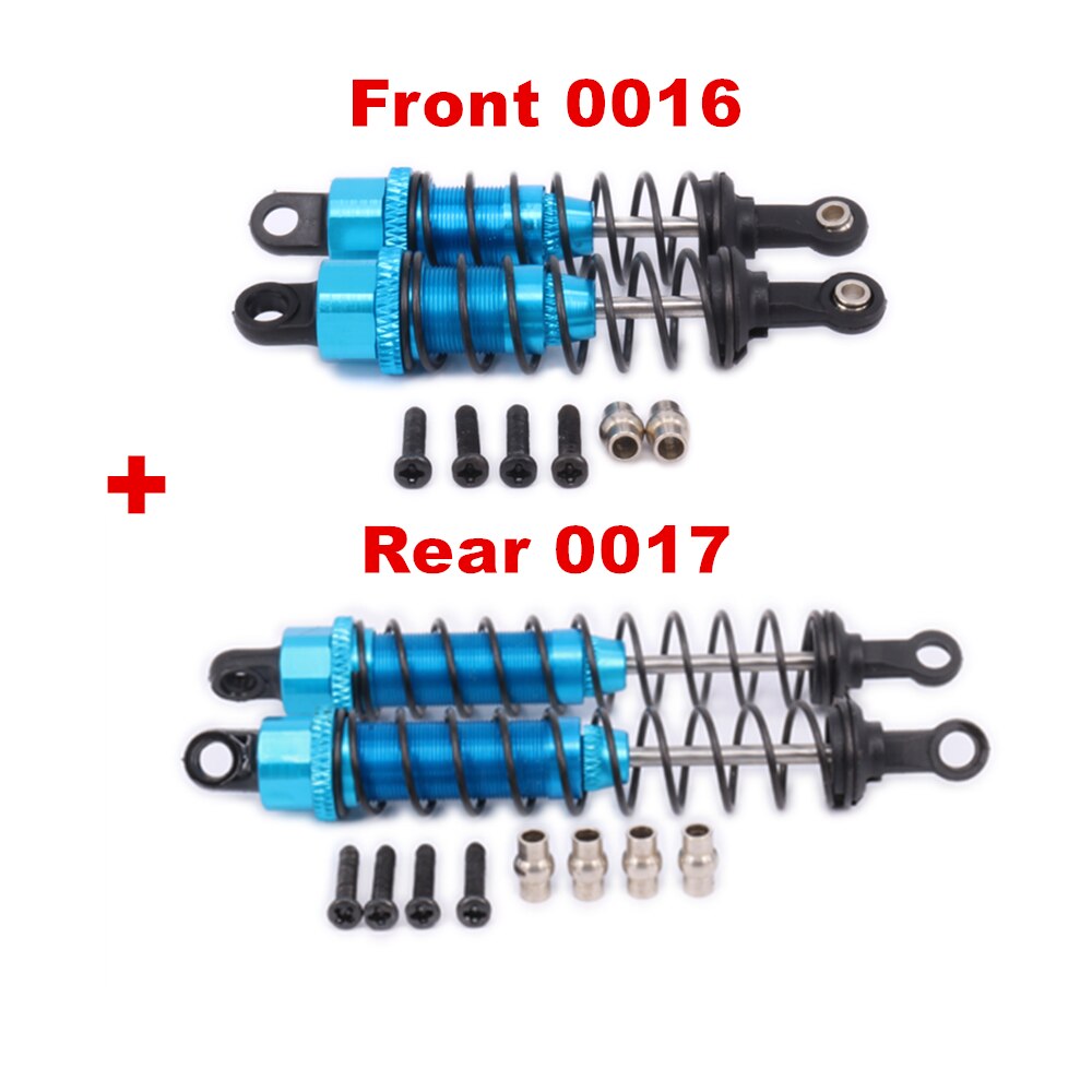 Alloy 96mm Front & Rear Shock Absorber Oil Filled Damper For Rc Model Car 1-12 Wltoy 12428 12423 0016 0017 Truck Short parts: 001617B