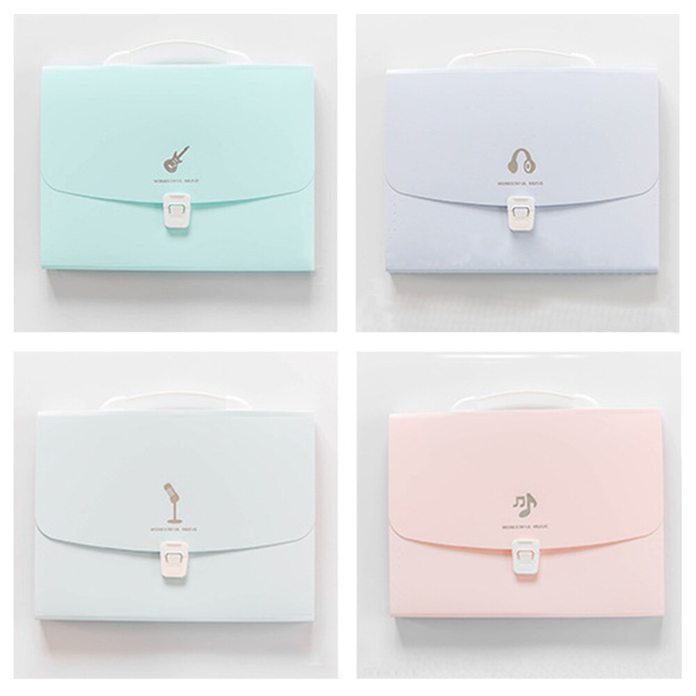 A4 Expanding File Folder 13 Grids Document Office Supplies Business Organizer Stationery File Bag Pouch Receipt Folder