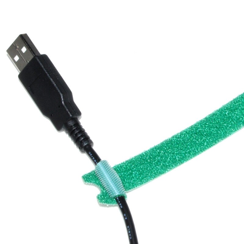 10 pçs/lote Cinta de Nylon Velcro PC Cabo de Computador Cabo de Suporte Do Cabo do Fone de ouvido Organizador Fio Enrolador de Cabo de Fio De Gestão Protetor