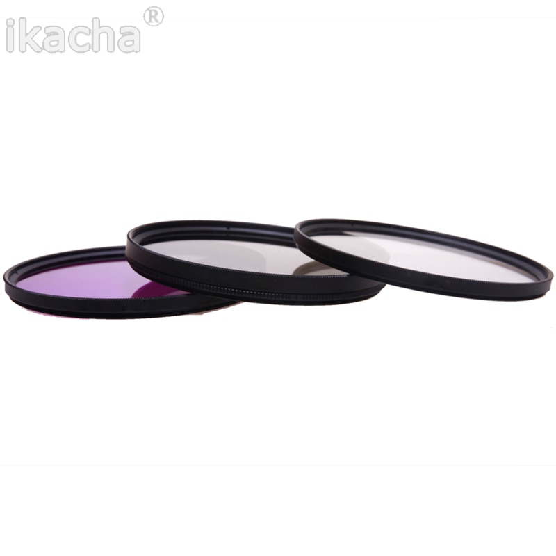 Ikacha-parasol de objetivo para Canon eos 600d Sony, filtro UV de 49mm, 58mm, 67mm, 55mm, 52mm, FLD CPL, para Nikon d7100, 5200, d5300, d3300