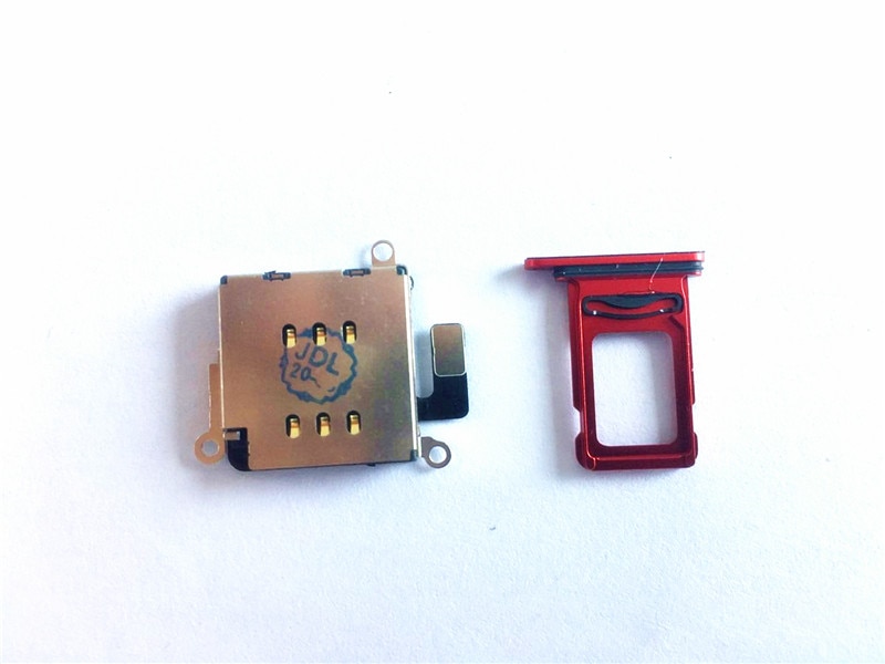 For iPhone 11 Dual SIM Card Reader flex cable +SIM Card tray Holder Slot Adapter Replacement