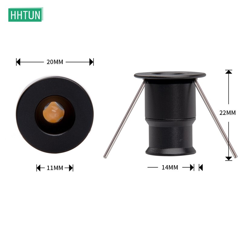 DC12V, 1W, black, mini spotlight, mini star light, mini downlight, 9 lights plus drive,30 angle