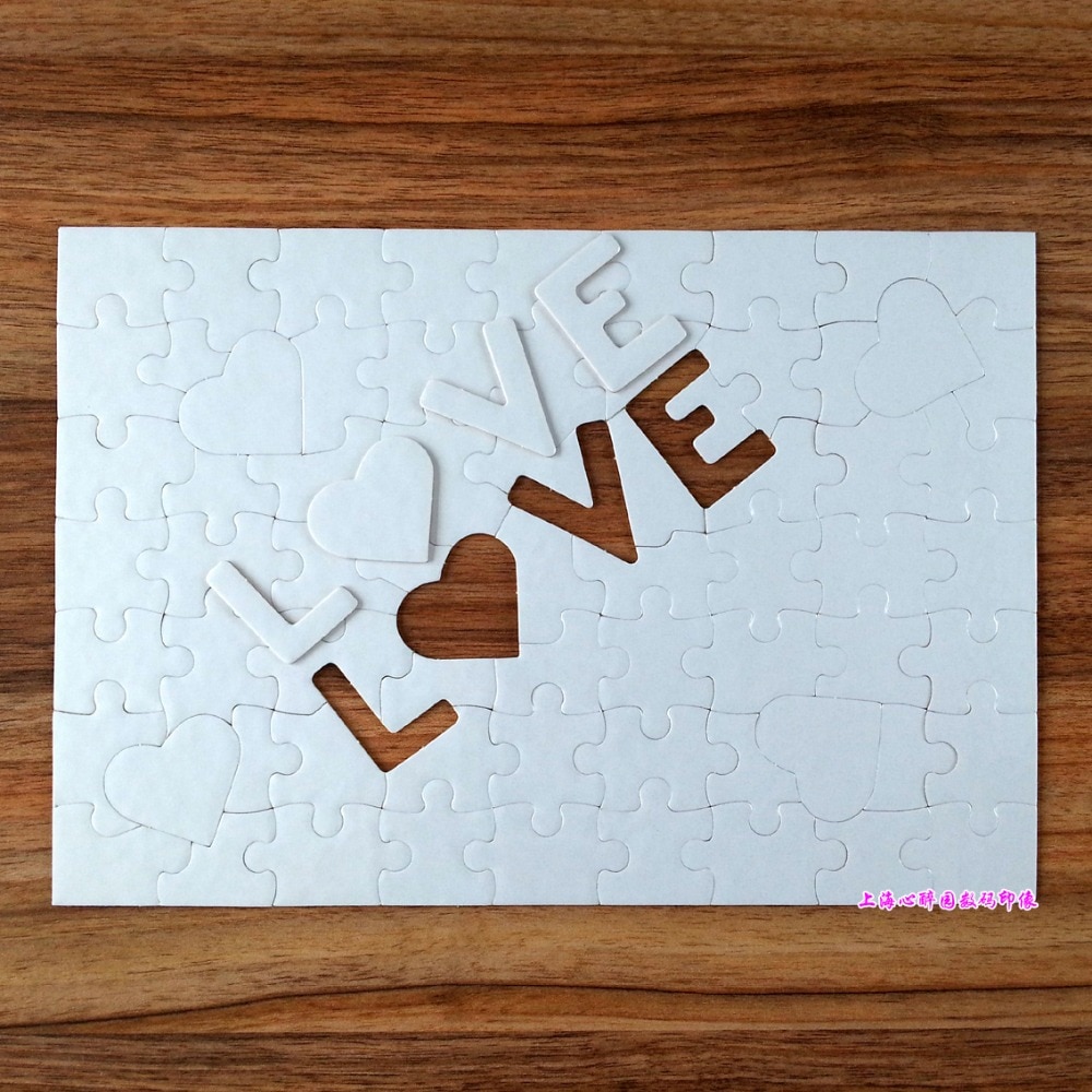 A4 LIEFDE Sublimatie Lege Puzzels 10 pcs DIY Craft Puzzel Warmte Pers Sublimatie INKT Transfer