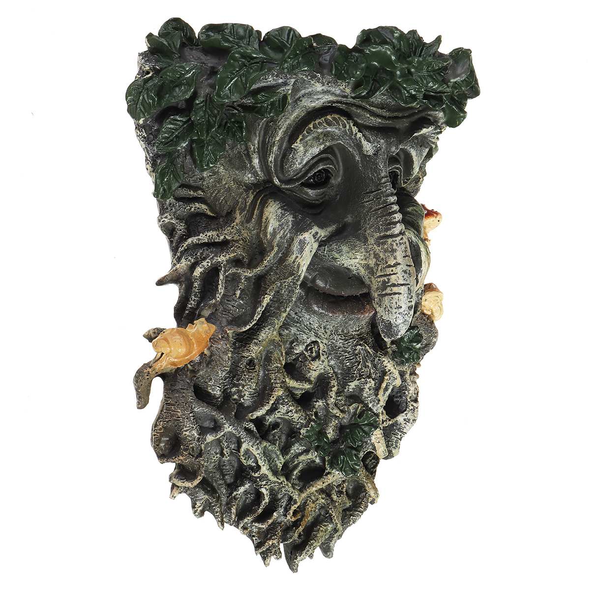Outdoor Garden Tree Decoration Garden Hanging Figurines Resin Tree Face Statue Sculpture Tree Garden Decor Ornament