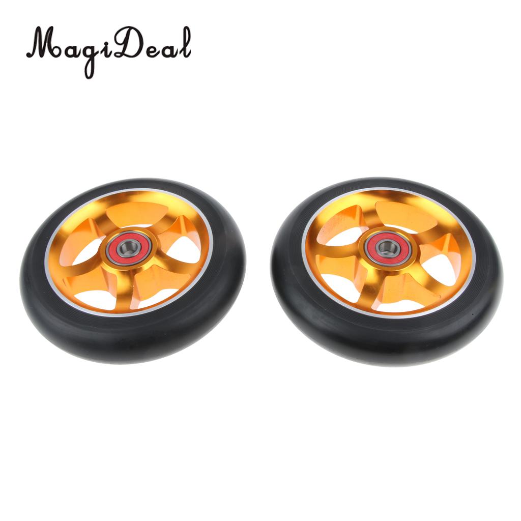 2-Pack 110mm Stunt Scooter Wheels With Standard Bearings