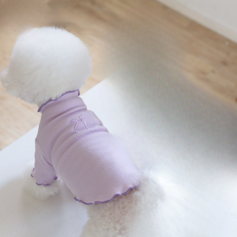 Jesienno-zimowe bluzy z kapturem dla zwierząt z haftowaną koronkową podstawą Pet Candy Colored Haftowane ubrania dla psów Teddy dla małych psów: M / Black