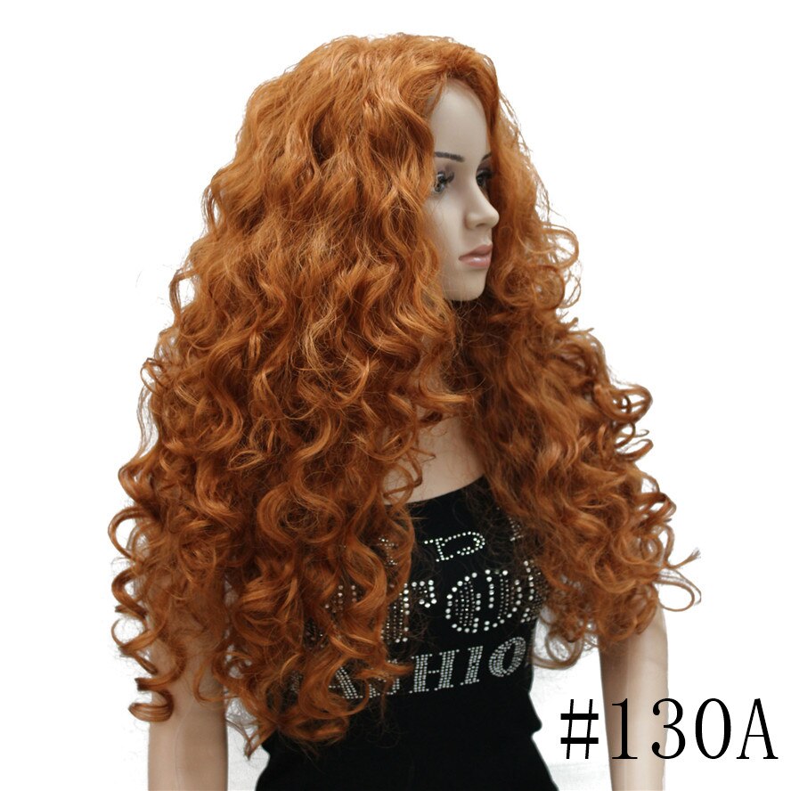 Long Curly Wig Women's Red/Black Synthetic Wigs Hair StrongBeauty: 130A