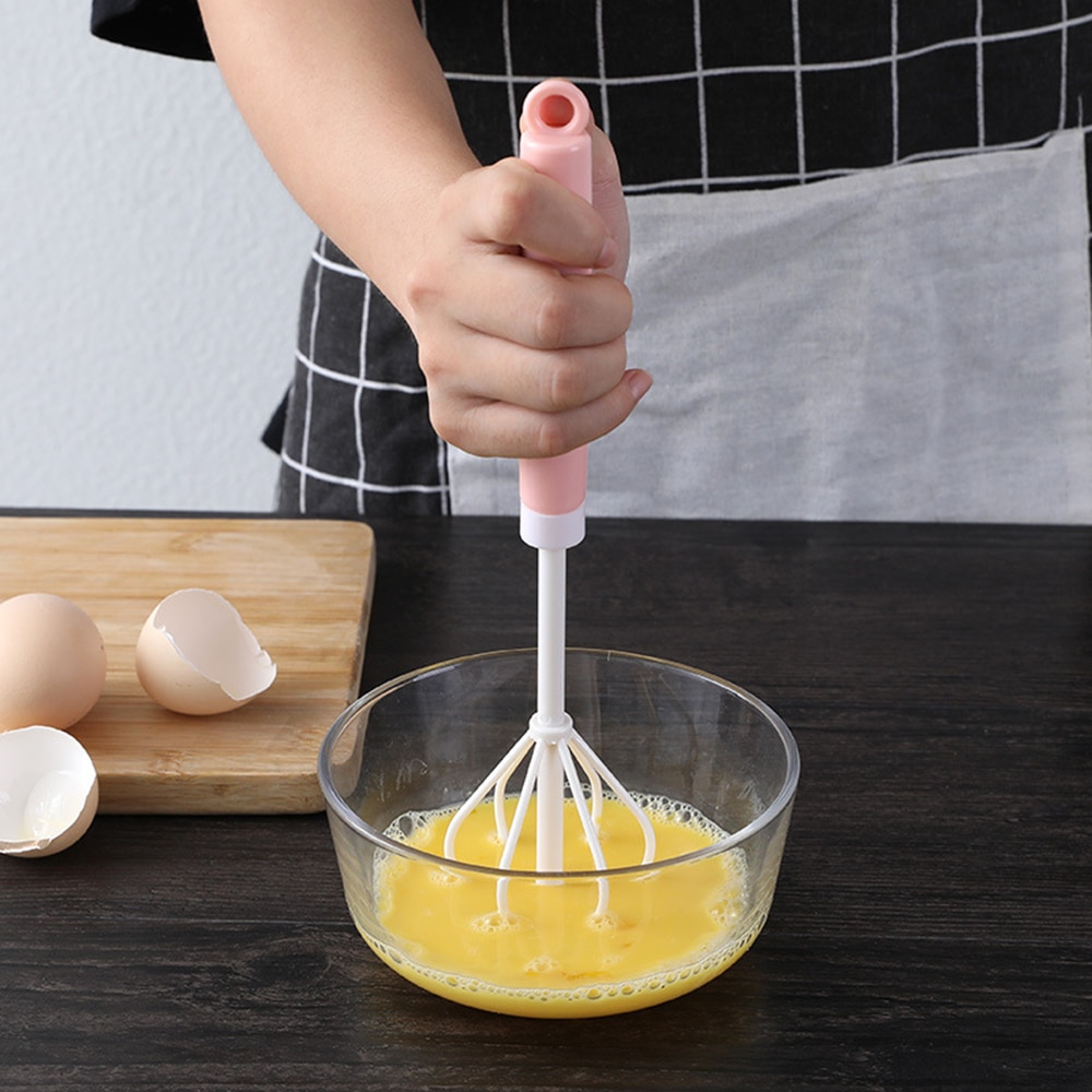 Hand Whisk Egg Beater, Egg Mixer ceramics Handle Beating & Stirring Milk Frother for Kitchen Cooking Baking Whipping Tool
