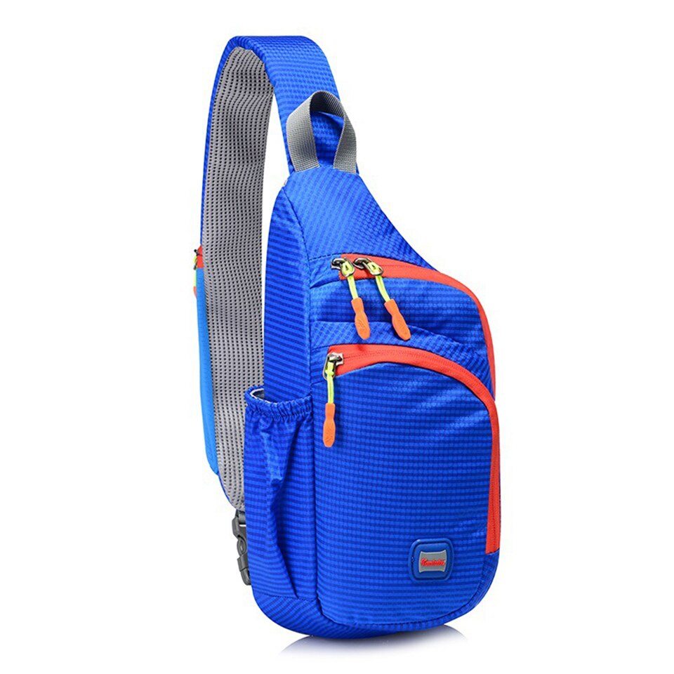 TANLUHU 1Pcs Sport Shoulder Bags USB Charging Crossbody Bags Men Anti Theft Chest Bag School Summer Short Trip Messengers Bag: Blue