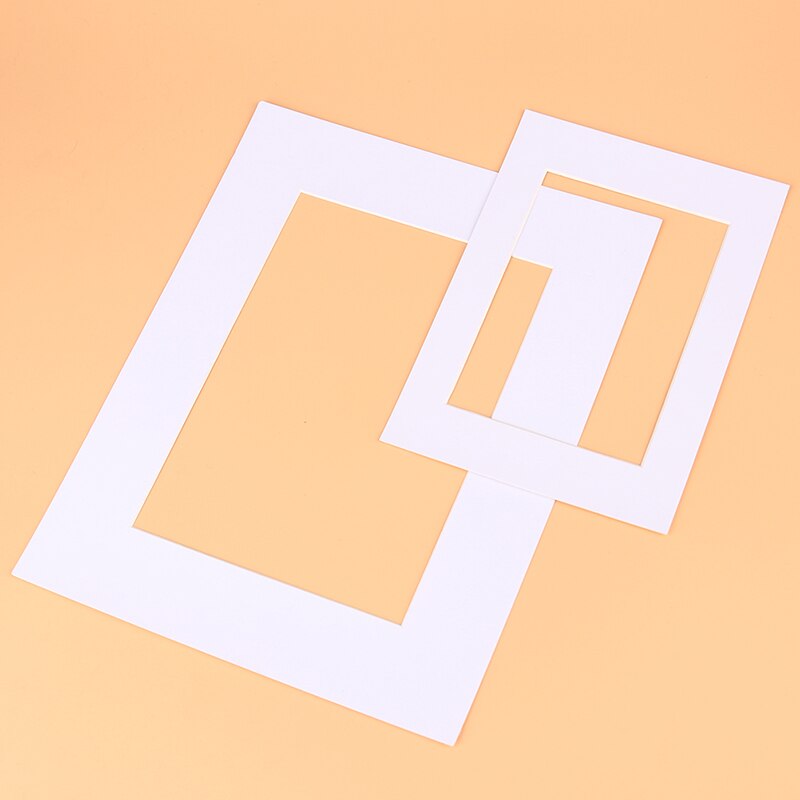 Foto Matten Rechthoek/Ovale Papier Mounts Unieke Gestructureerd Oppervlak Voor 7/10 Inch Fotolijsten Passe-Partouts 6 Stks/partij