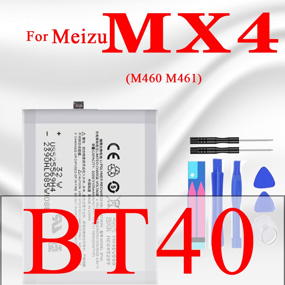 BT-51 Batterie Für Meizu MX5 Batterie MX 5 4 6 Pro M460 M575M M5776 M1 M2 M3 M6 Hinweis M681H m681Q L681H L681Q BT51 Bateria: BT40