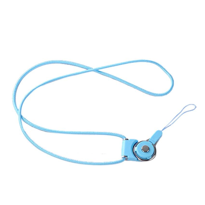 Multifunctionele universele Mobiele Telefoon Riemen Touw voor Samsung Xiaomi Huawei Iphone Oppo Lanyard Neck Strap Telefoon Decoratie: blue