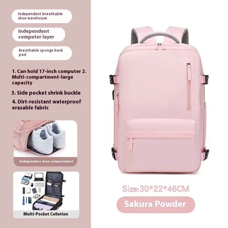Laptop Bag Travel Backpack for Women Large Capacity Easyjet Carry-Ons 45x36x20 Backpack Ryanair 40x20x25, Men's Cabin Backpack: SKY BLUE
