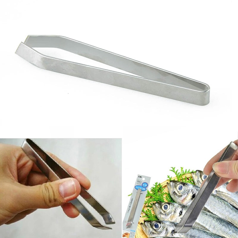 Stainless Steel Fish Tweezers Fish Bone Remover Pincer Puller Kitchen Cooking Tools Fishing Tools