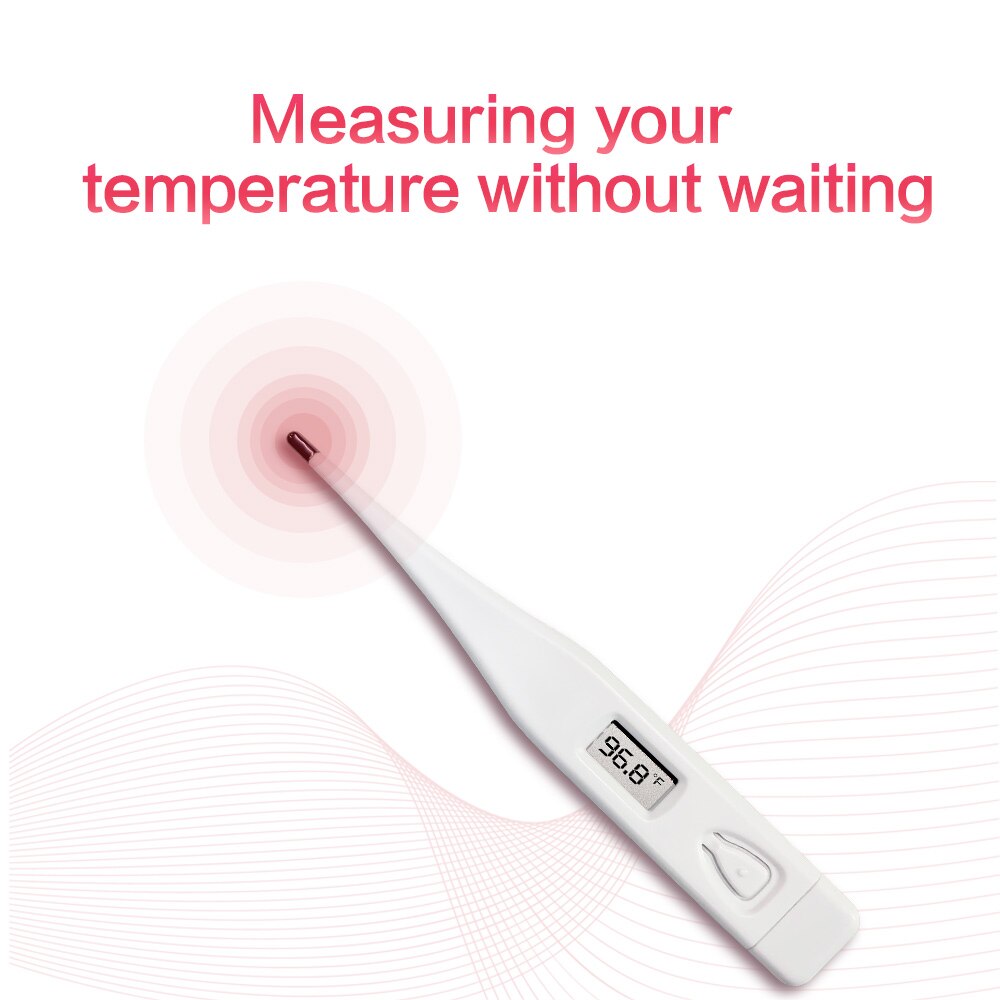 Sinocare termometer til feber, digital basal kropstermometer oral, armhule eller rektal temperatur elektronisk lcd display