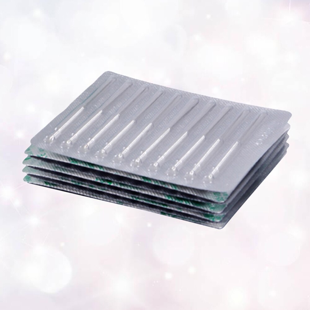 Agujas de acupuntura desechables, 100 Uds., 0,30x13mm, aguja estéril para el cuidado de la Salud (Plata): Silver
