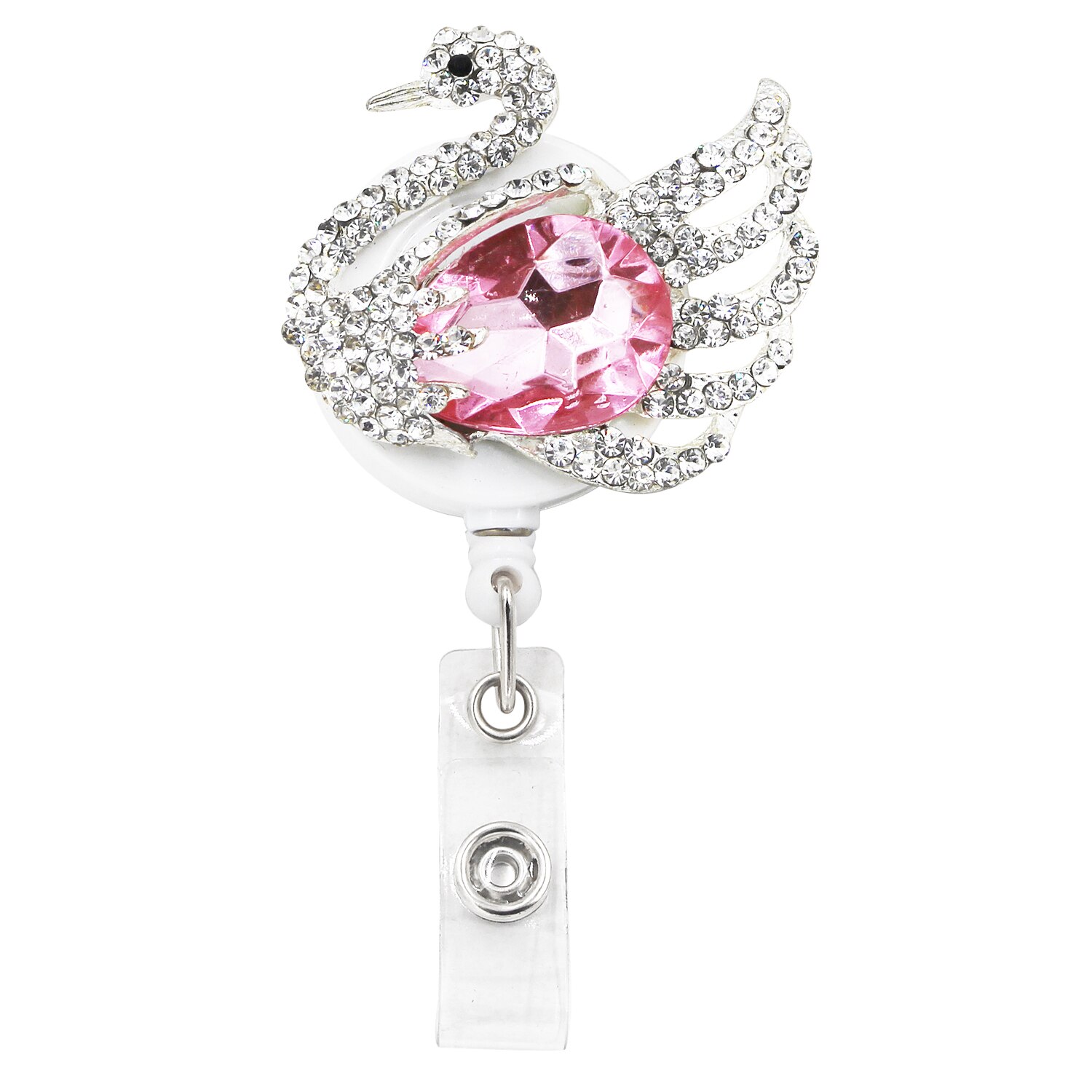 Idclip Porta distintivo A Scomparsa con Morsetti A Coccodrillo clip di Cavo Retrattile ID distintivo Volpe Del Cuore Della Farfalla di Stile Animale: 4