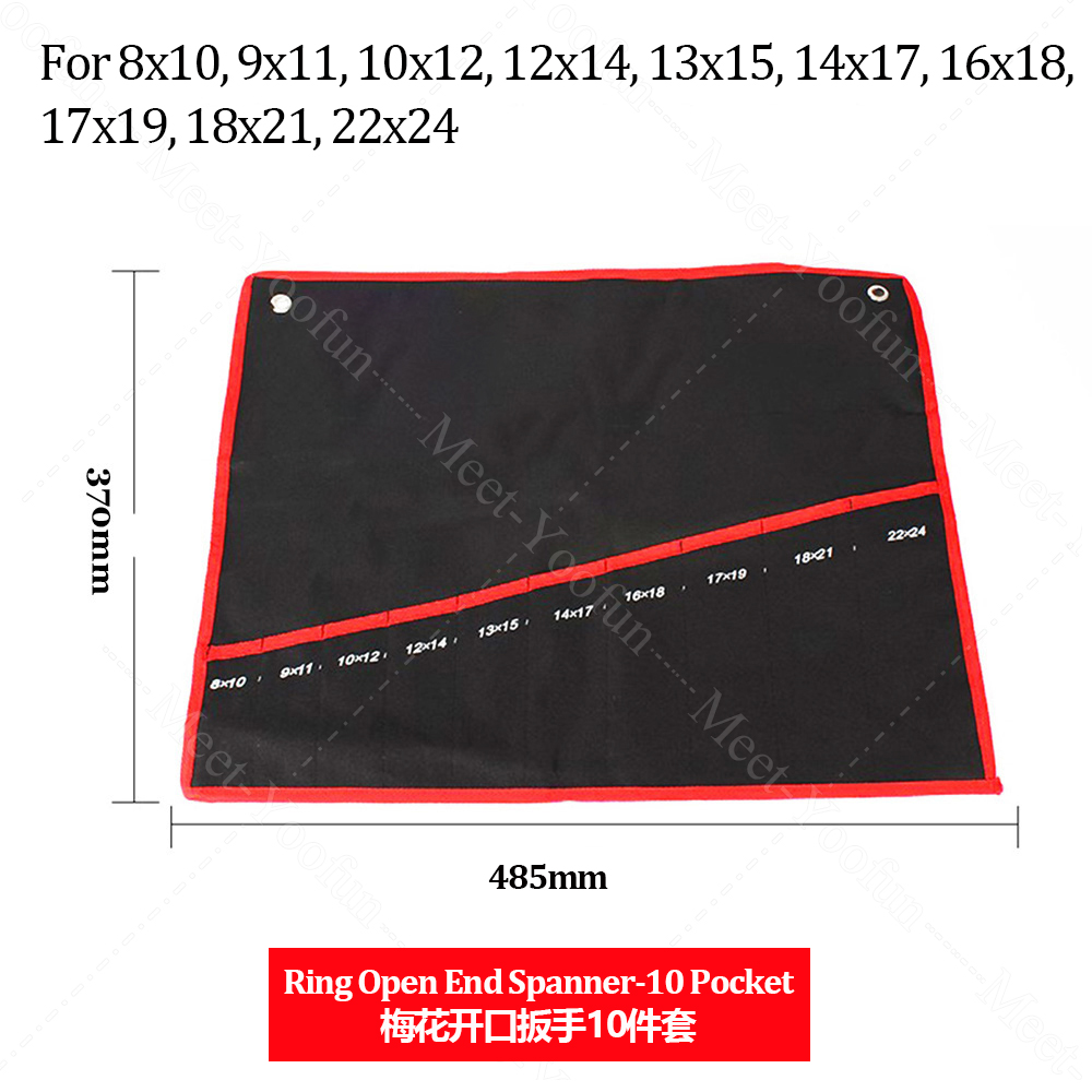 Tool Hand Repair tools Practical Canvas Tool Bag wrench tool roll up Foldable Spanner Organizer Pouch Case hand tool storage bag: TT05