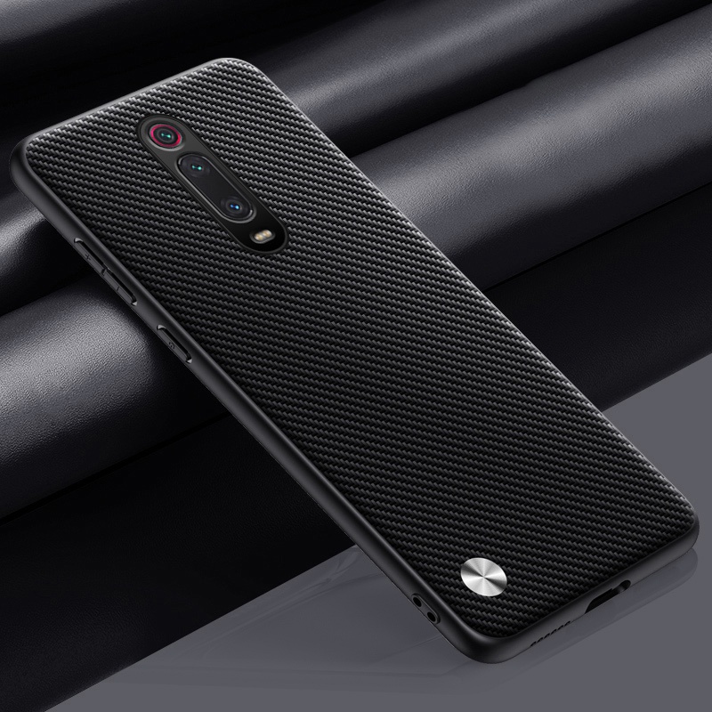 Luxury PU Leather Case For Xiaomi Mi 9T Pro Mi9T Matte Cover Silicone Shockproof Protection Phone Case For Redmi K20 Pro Coque: Cotton Fabric / Pinkish Grey