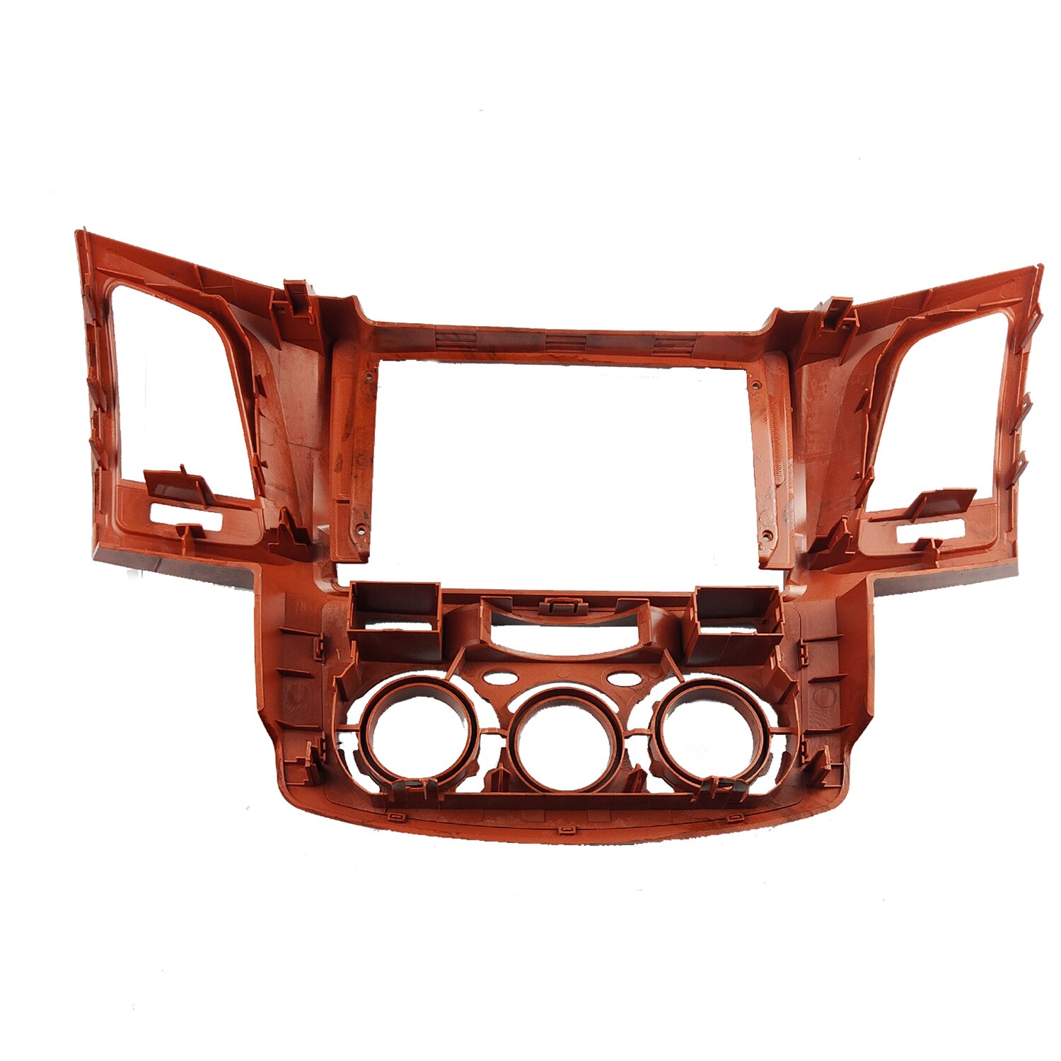 Panel de salpicadero para Toyota Fortuner Vigo Hilux 2007, reproductor de DVD GPS estéreo, instalación envolvente, Kit de placa frontal, marco de Radio