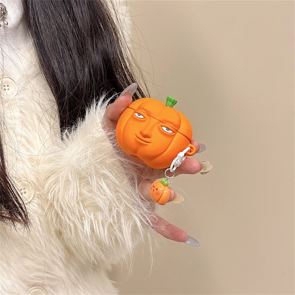 3D Cute Funny Earphone Case for Airpods 1 2 3 Pro pro 2,Soft Silicone Headphone Cover For Airpods 4 with Key Chain