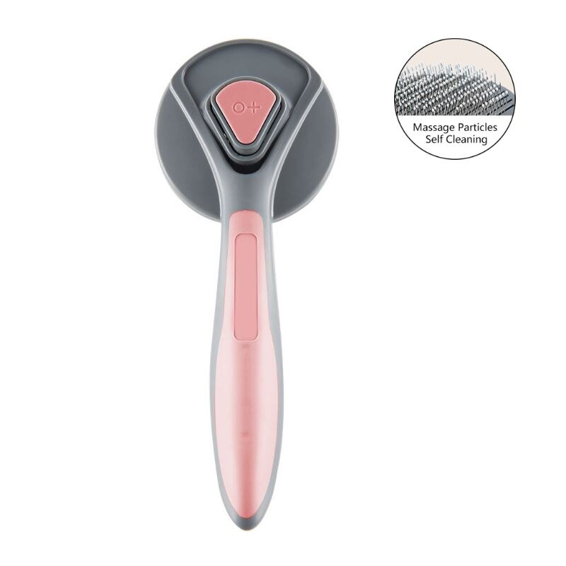 Self Cleaning Slicker Brush for Dogs and Cats,Pet Grooming Tool,Removes Undercoat,Shedding Mats and Tangled Hair,Dander: Pink