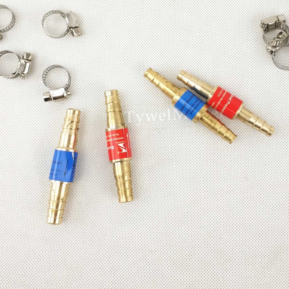 Flashback Arrestor Oxygen Acetylene/Fuel Safety Valve Welding/Cutting Torch 8mm/0.31" or 10mm/0.4" Hose Flame Buster
