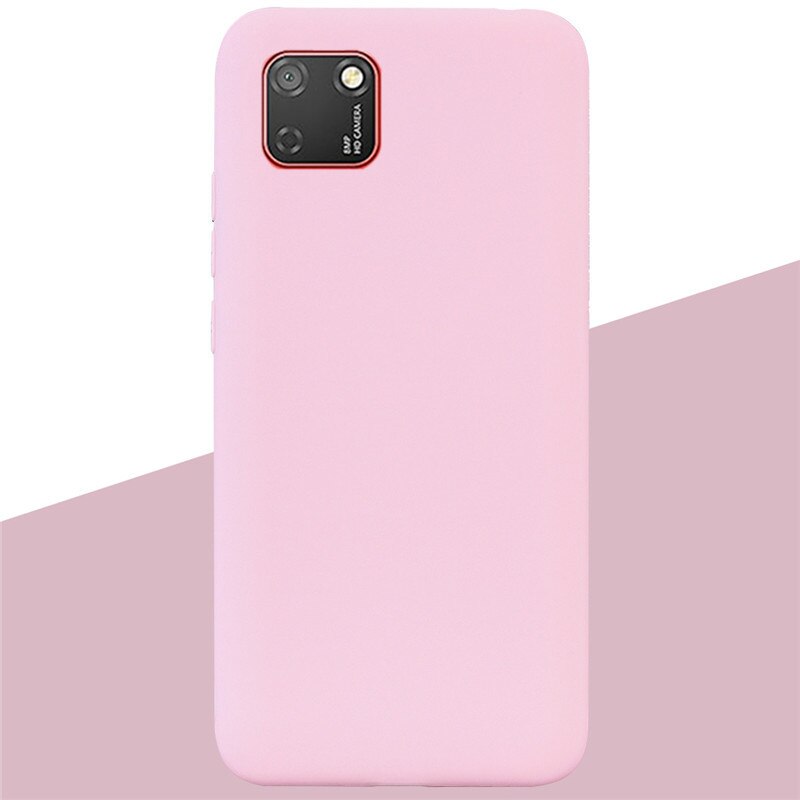 Soft Silicone Case For Huawei Y5p DRA-LX9 Case Silicone Back Cover Y5 p Phone Case For Huawei Y5P 5.45 Cover Coque Shell: 11 Light Pink