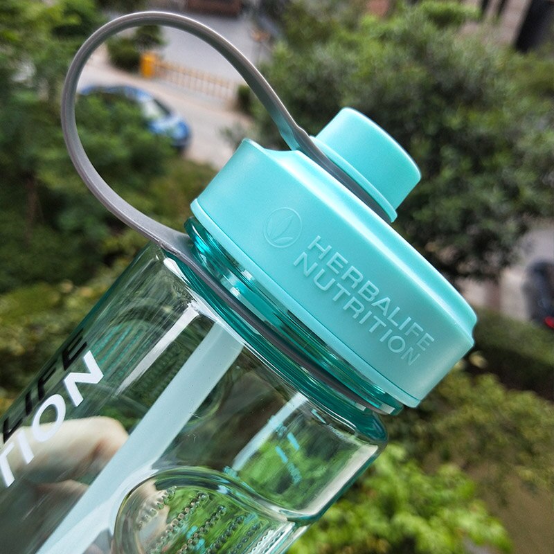 6 color Herbalife nutrición 24Fit leche 1000ml la botella con paja dentro botella espacial hervidor de agua libre de BPA