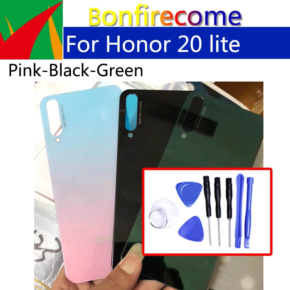 Battery Back Cover For Honor 20 Lite 20Lite HRY-LX1T Back Battery Door Rear Housing Cover Case Chassis Shell replacement
