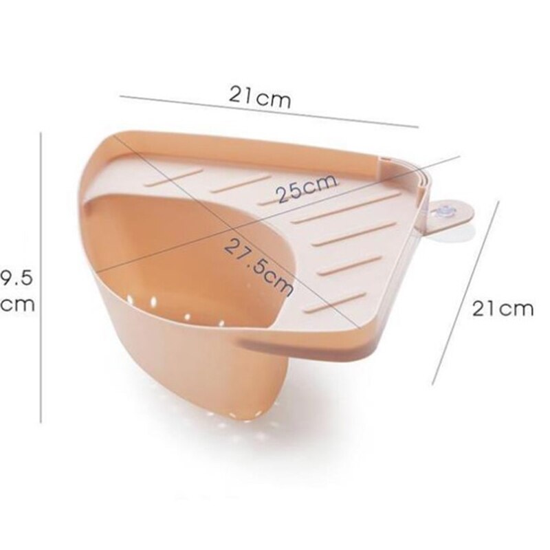 Zlewozmywak trójkątny pojemnik na odpady pojemnik na odpady półka narożna kosz na żywność pojemnik na owoce warzywa filtr siatkowy