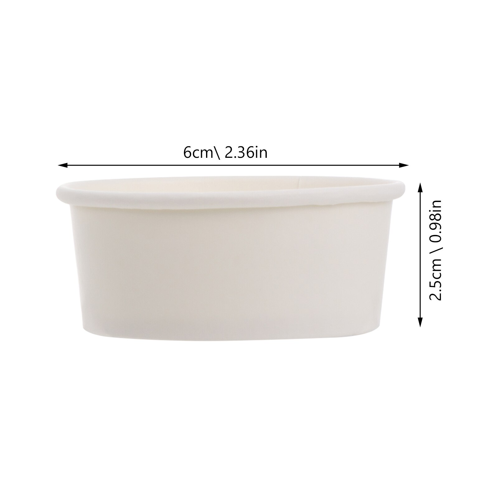 50 Sets Ijs Bekers 40Ml Wegwerp Mini Pudding Taart Jelly Ijs Yoghurt Paper Cups Lepel En Kopjes foretaste Cups