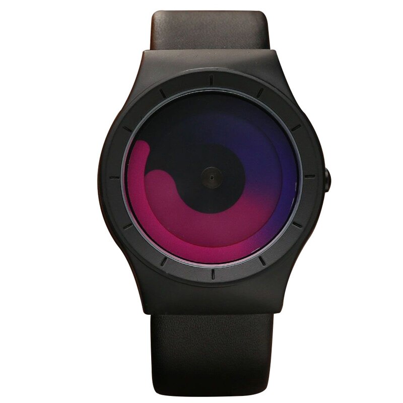 Unieke Draaitafel Minimalistische Creatieve Horloge Novel Stijlvolle Geek Sport Quartz Horloge Voor Mannen Vrouwen Relogio Masculino: QP023