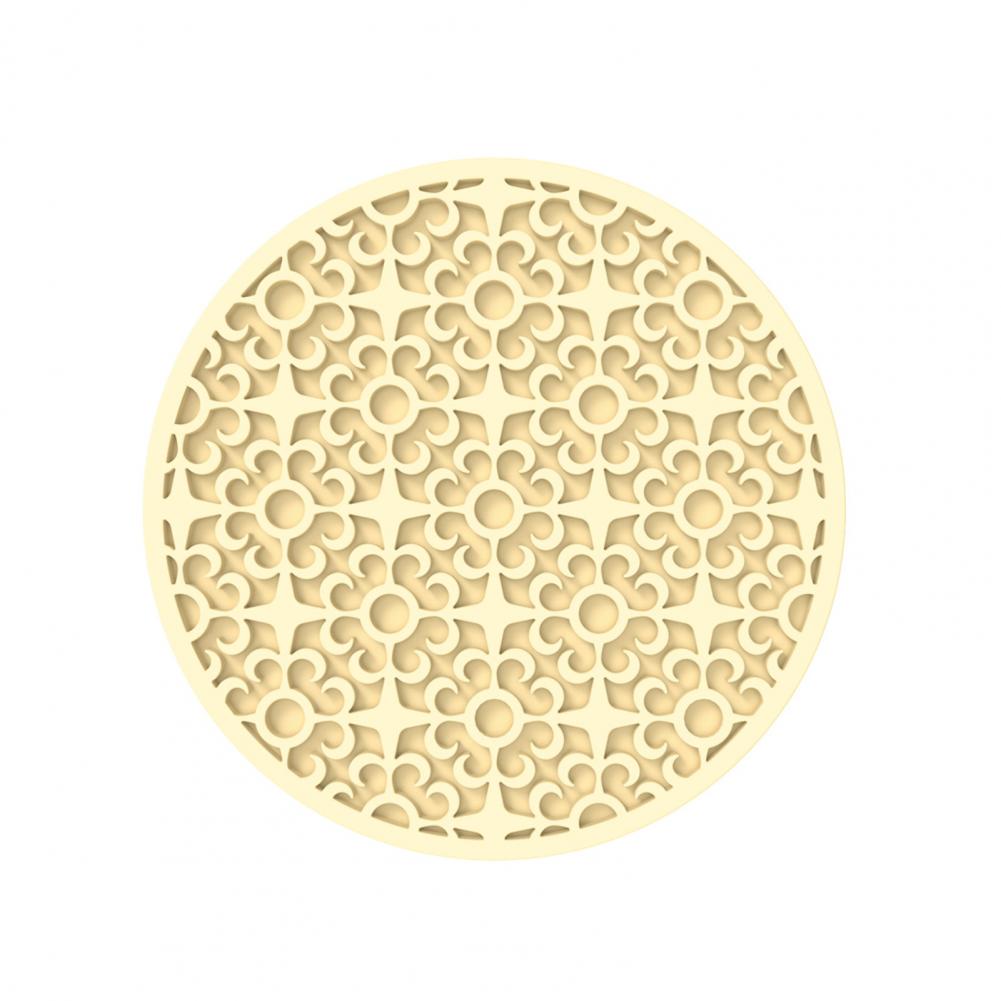 Dessous de Verre en Silicone à Motifs Rétro, Isolation Thermique, Vintage, Rond, Antidérapant, Polymères de Pot, pour Table à Manger, Coussin d'Isolation, 10cm