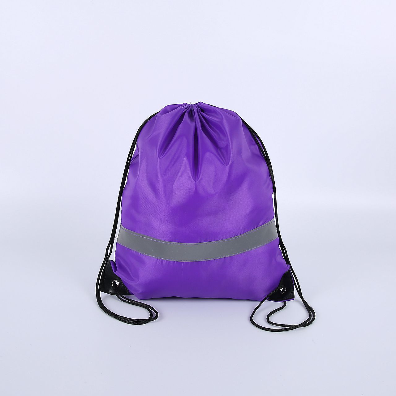 Nylon Color Portable Sports Bag Thicken Drawstring Belt Riding Backpack Gym Drawstring Shoes Bag Clothes Backpacks Waterproof: Pink