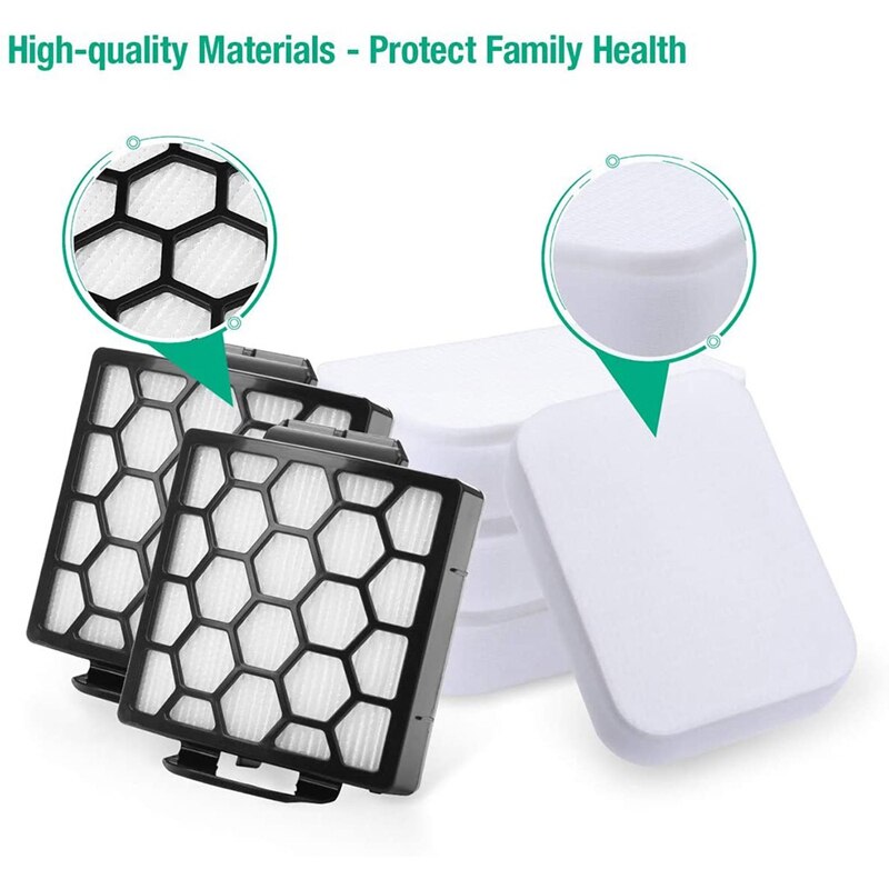 Filtres pour requin Navigator Pet Plus NV150, NV251,NV255 & Zero-M Clean Pet Pro ZU62, ZU62C, ZU60 filtre à vide vertical