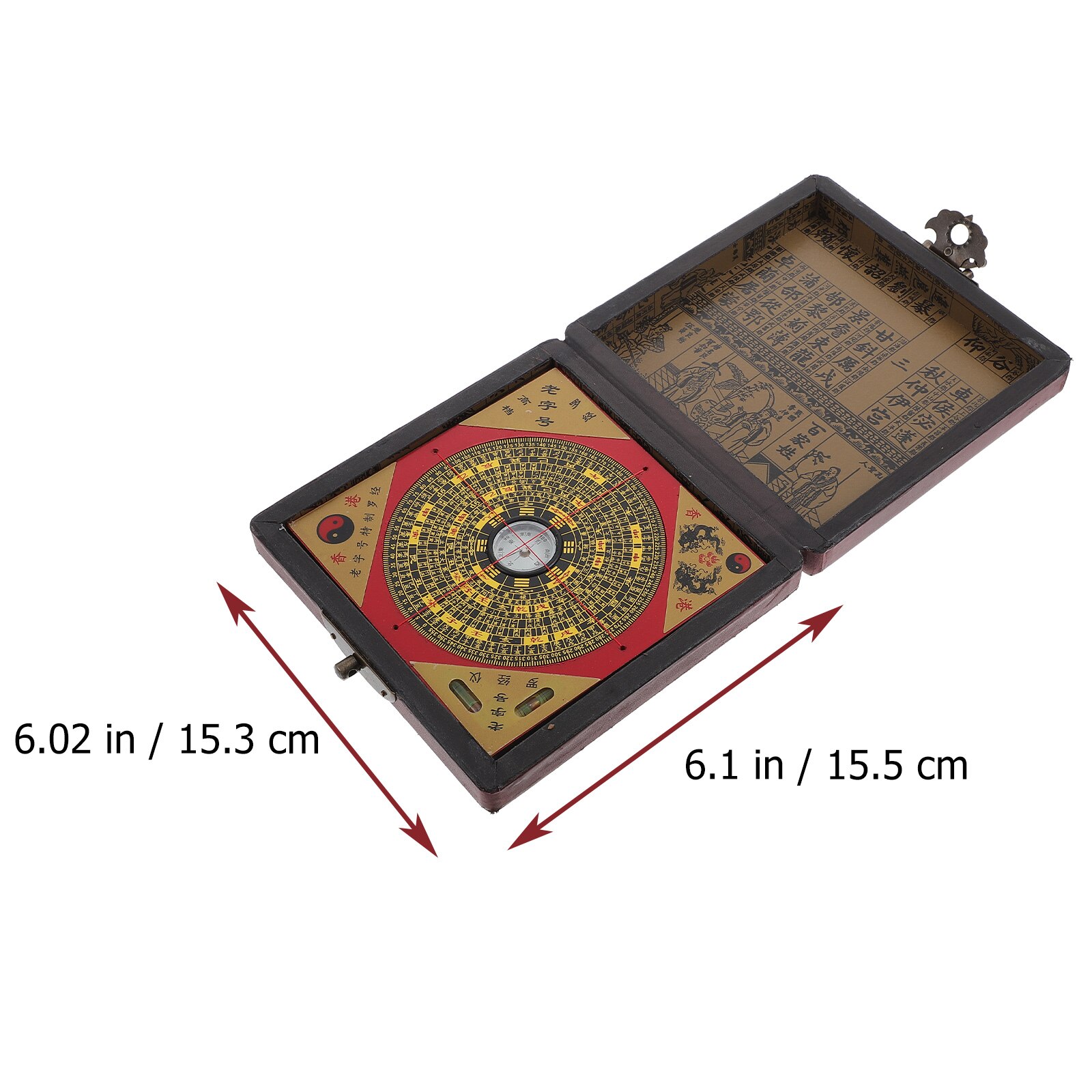 Compass Wood Geomantic Compass Luo Pan Chinese Wood Compass for Home