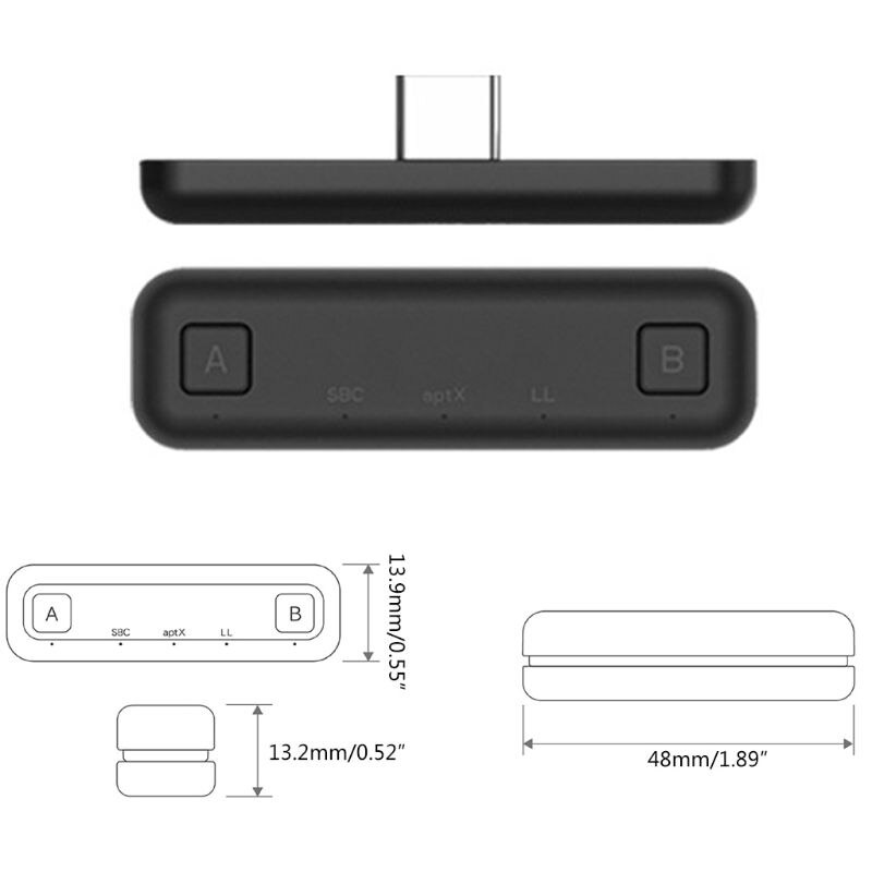 GuliKit Route Air Bluetooth Wireless Transmitter Adapter For N-intendo Switch 28TE