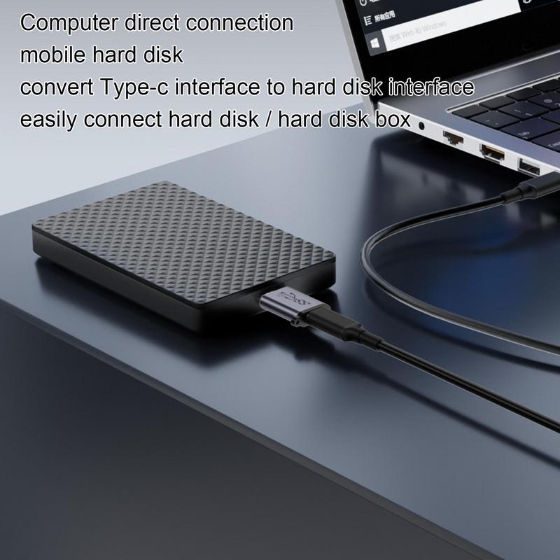 Micro B USB C 3.0 Male to Type C Female Adapter Type-C USB3.0 Micro B Connector for External Hard Drive Disk HDD Cable Adapter