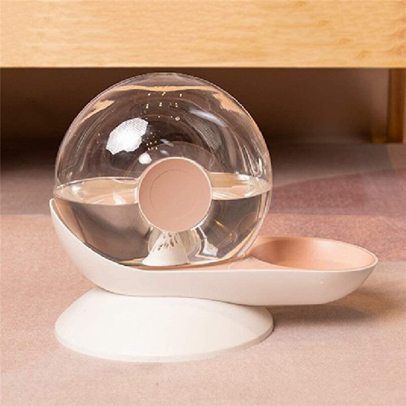 Distributeur d'eau en forme d'escargot 2,8 l pour animaux de compagnie, eau filtrée automatique pour chat ou chien, grande capacité, filtre en Fiber haute, antidérapant en coton