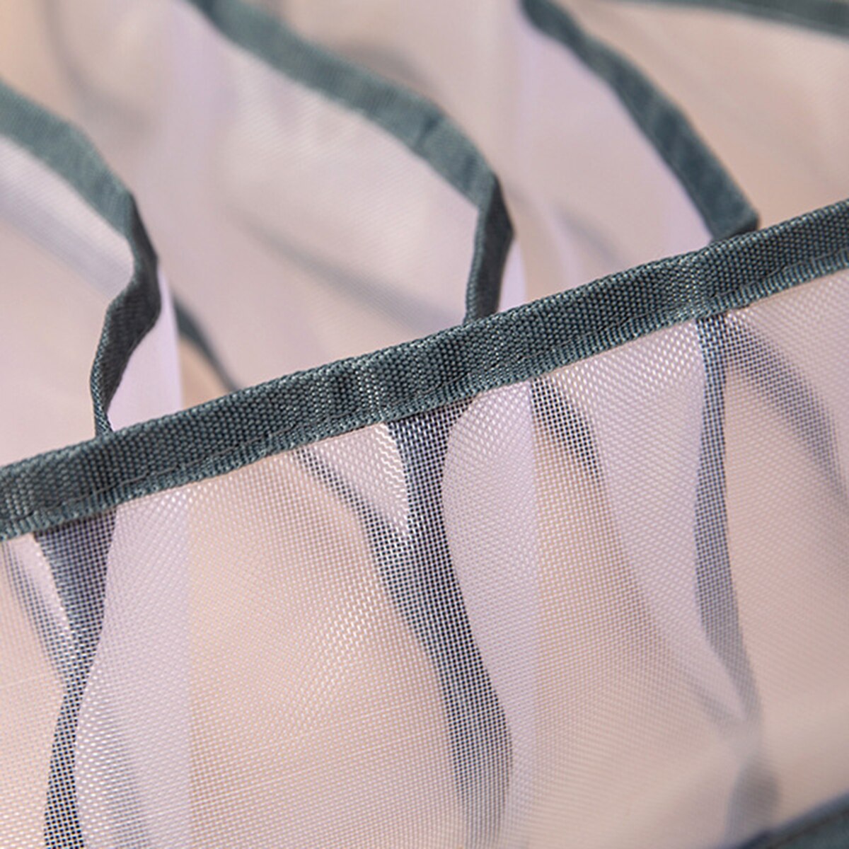 3 Pieces Storage Box Multipurpose Household Storage Box Commodity Shelf for Underwear Socks White/Gray