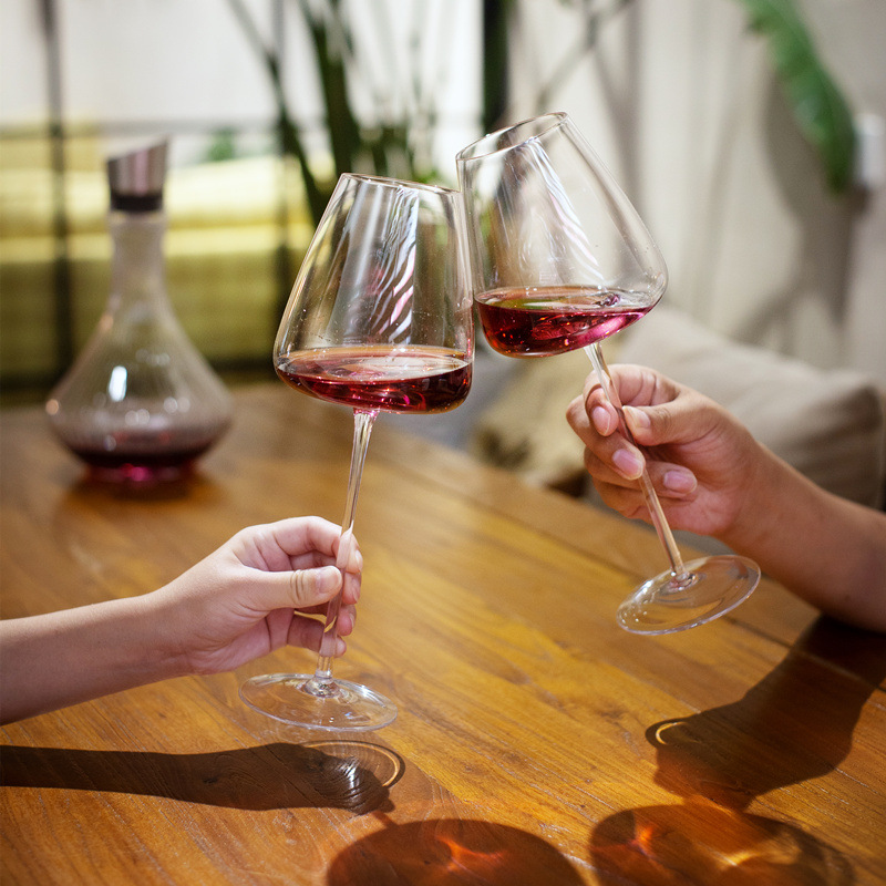 Ultra-thin 650ML/550ML Crystal Burgundy Wine Glass Handmade Red Wine Glass Household Goblet Large Belly Tasting Wine Glass