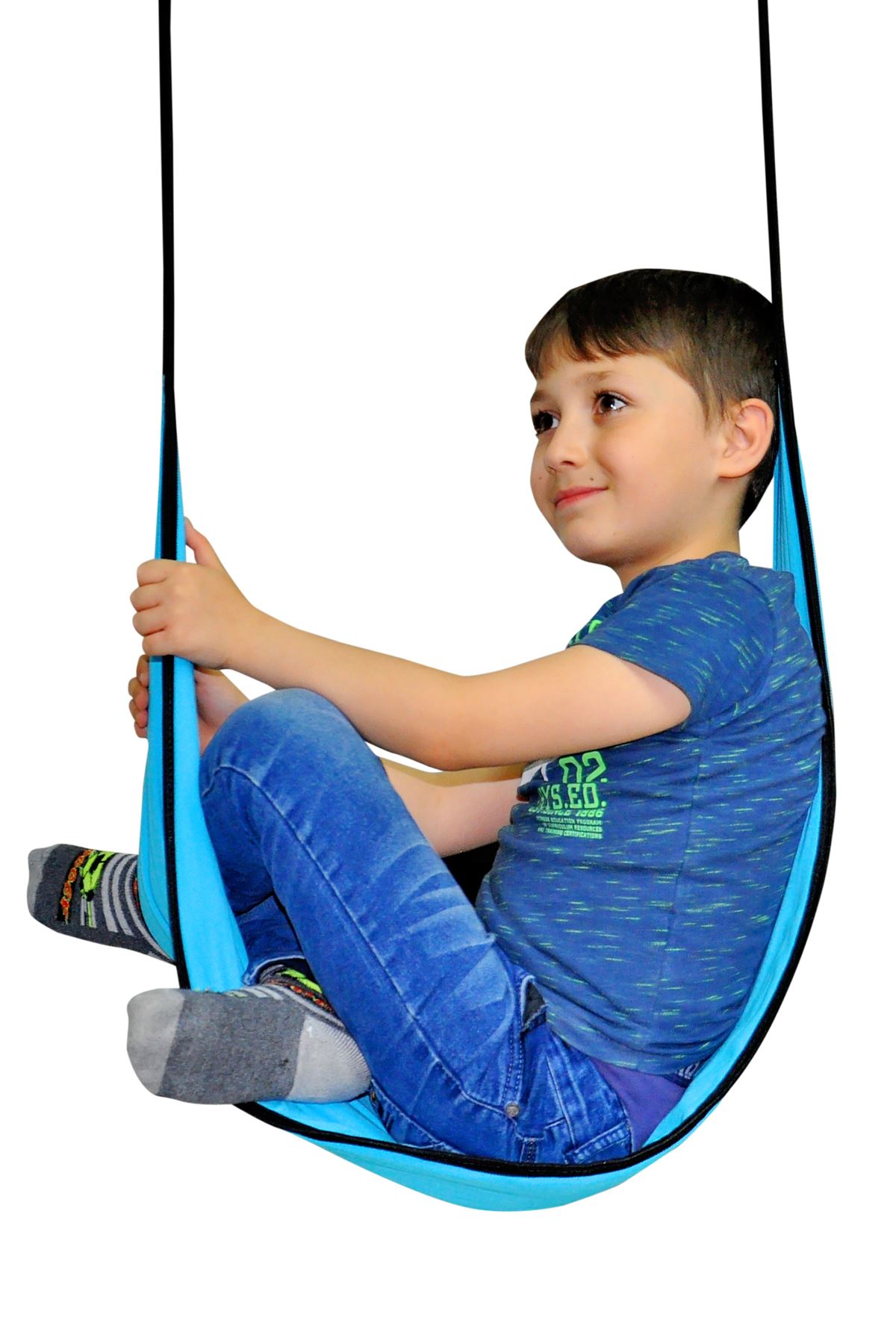 Blauw Natuur Picknick Hangmat Kinderen Swing Huis Tuin Gebruik Opknoping Beugel Activiteit Kids Model Amusement Modellen