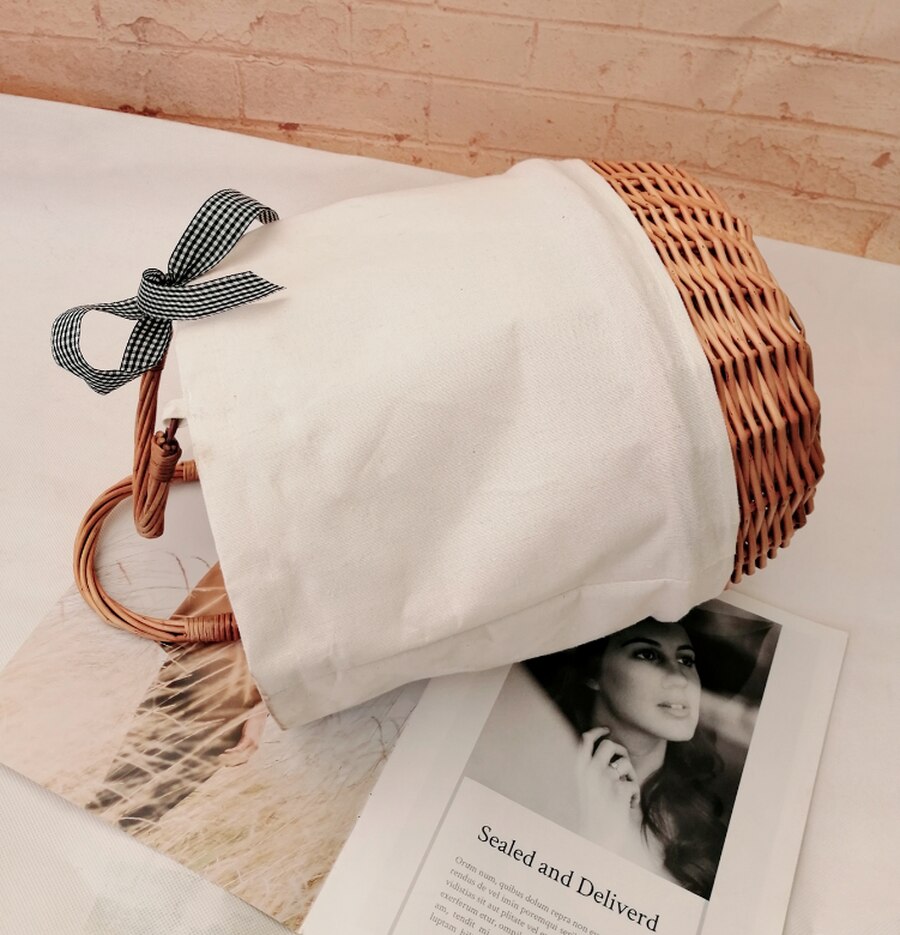 Big Capacity Handmade Weaving Straw Patchwork Canvs Totes Women Handbags Rattan Woven Ladies Hand Bag Summer Beach Shoulder Bags